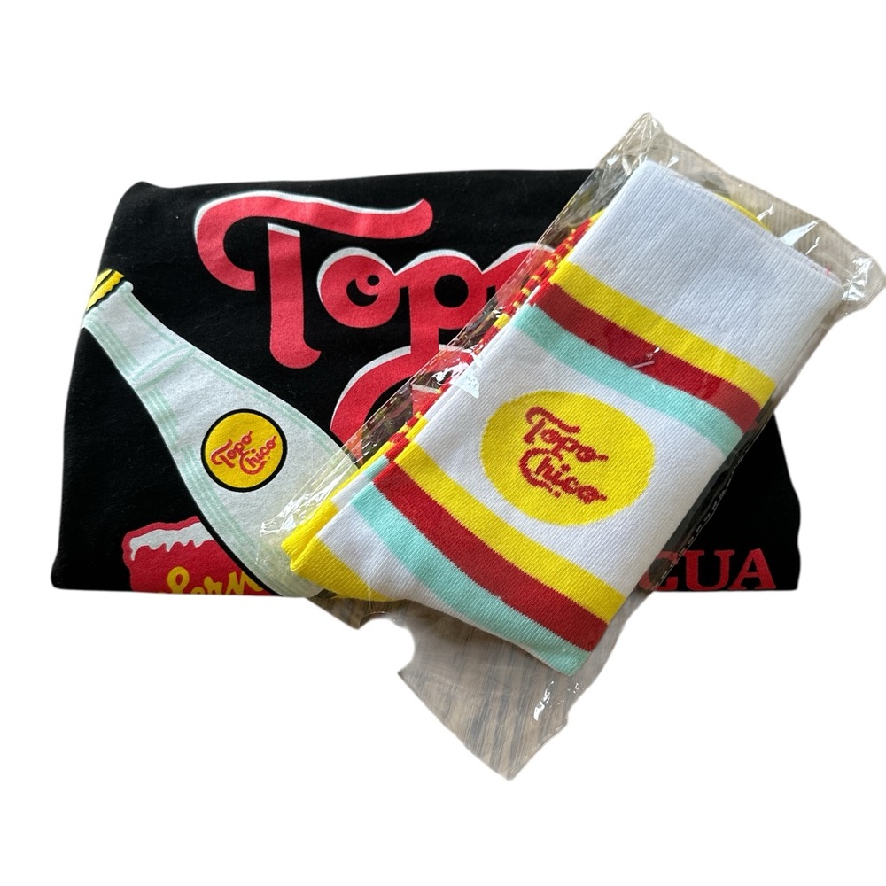 Topo Chico shirt and socks